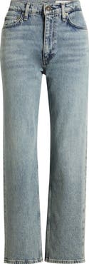 rag & bone Harlow Mid Rise Ankle Straight Leg Jeans