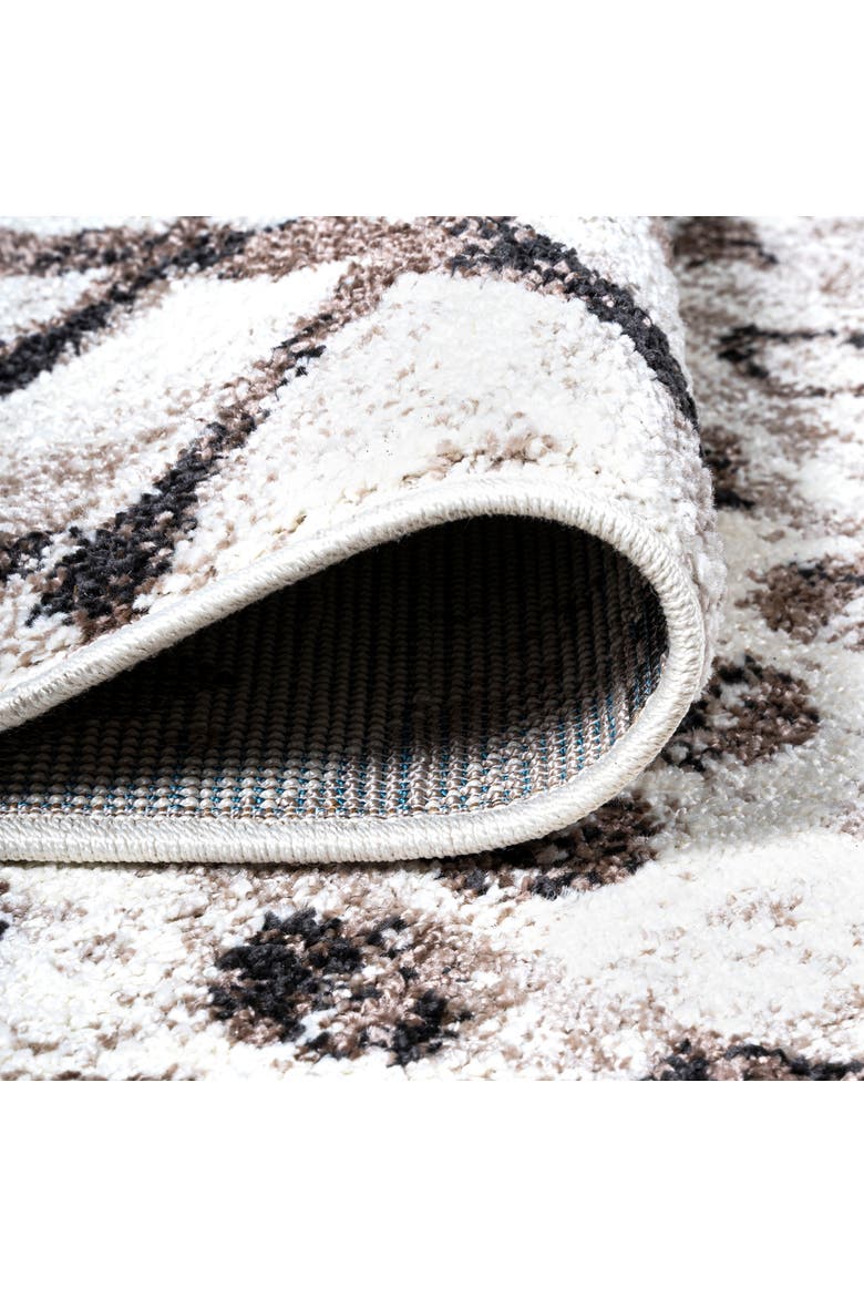 Aksil Moroccan Diamond Area Rug, Alternate, color, Ivory/Brown