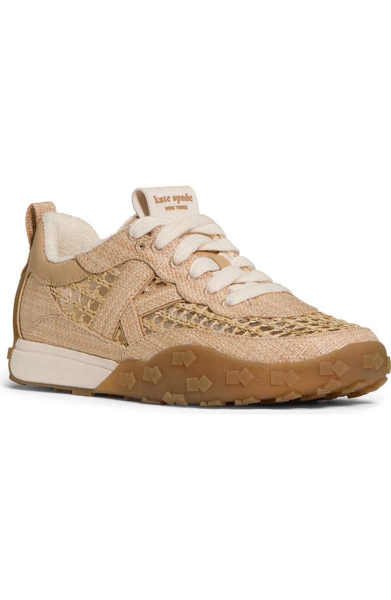 Kate Spade New York kate raffia high top sneaker, Main, color,