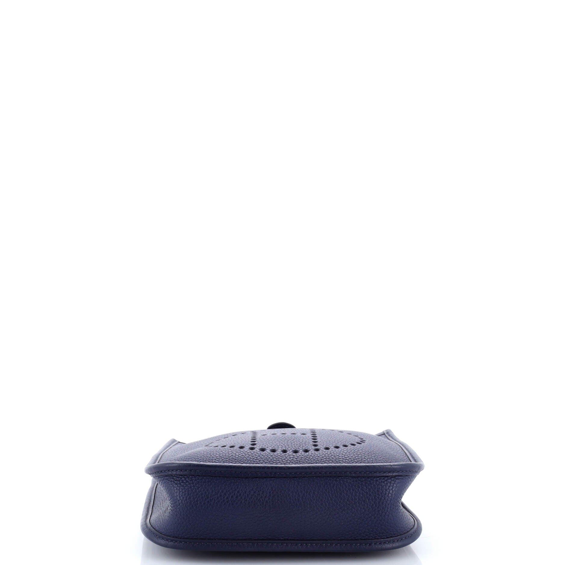 Pre-Owned Hermes Evelyne Bag Gen III Maurice TPM, Alternate, color, Bleu Saphir