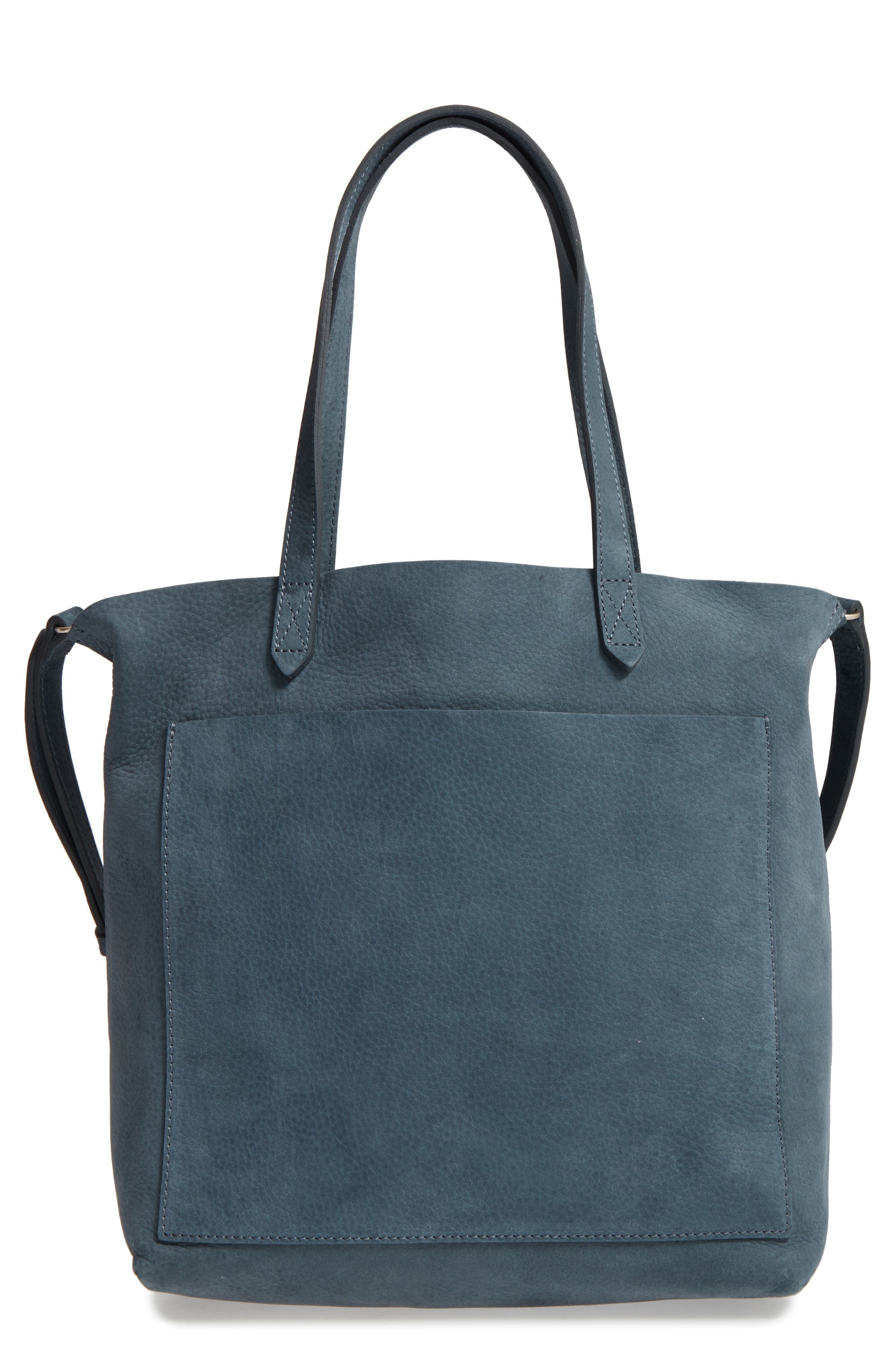 Medium Leather Transport Tote, Main, color, MIDNIGHT SPRUCE