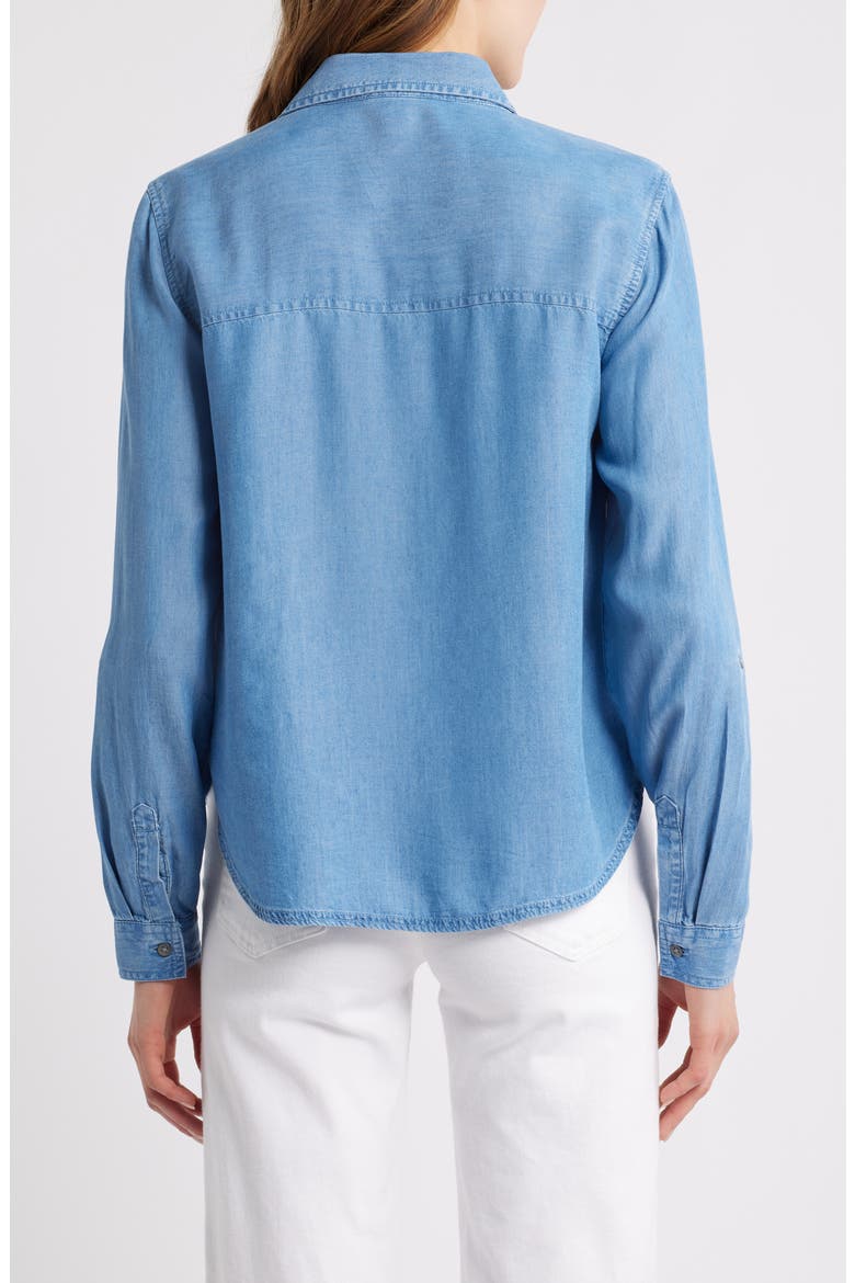 Fiorella Long Sleeve Button-Up Shirt, Alternate, color, MEDIUM WASH