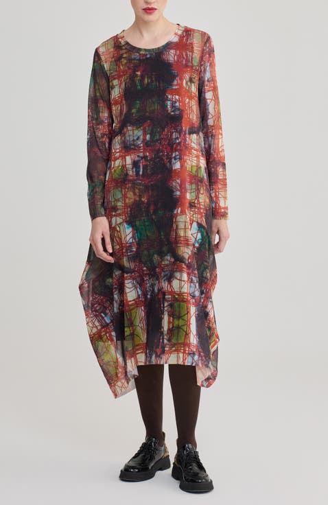 Aurore Printed Mesh Dress