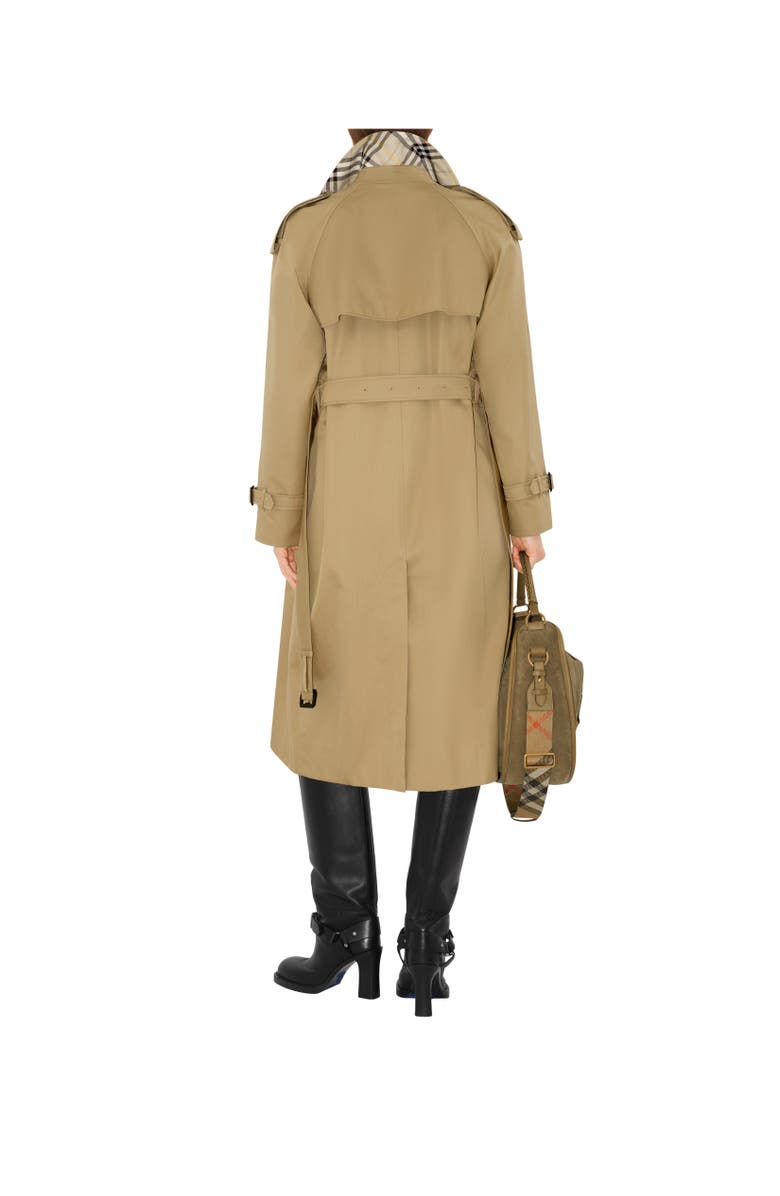 Burberry Long Castleford Trench Coat, Alternate, color, Beige