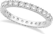 ALLUREZ Natural Diamond Eternity Stackable Ring Band 14K
