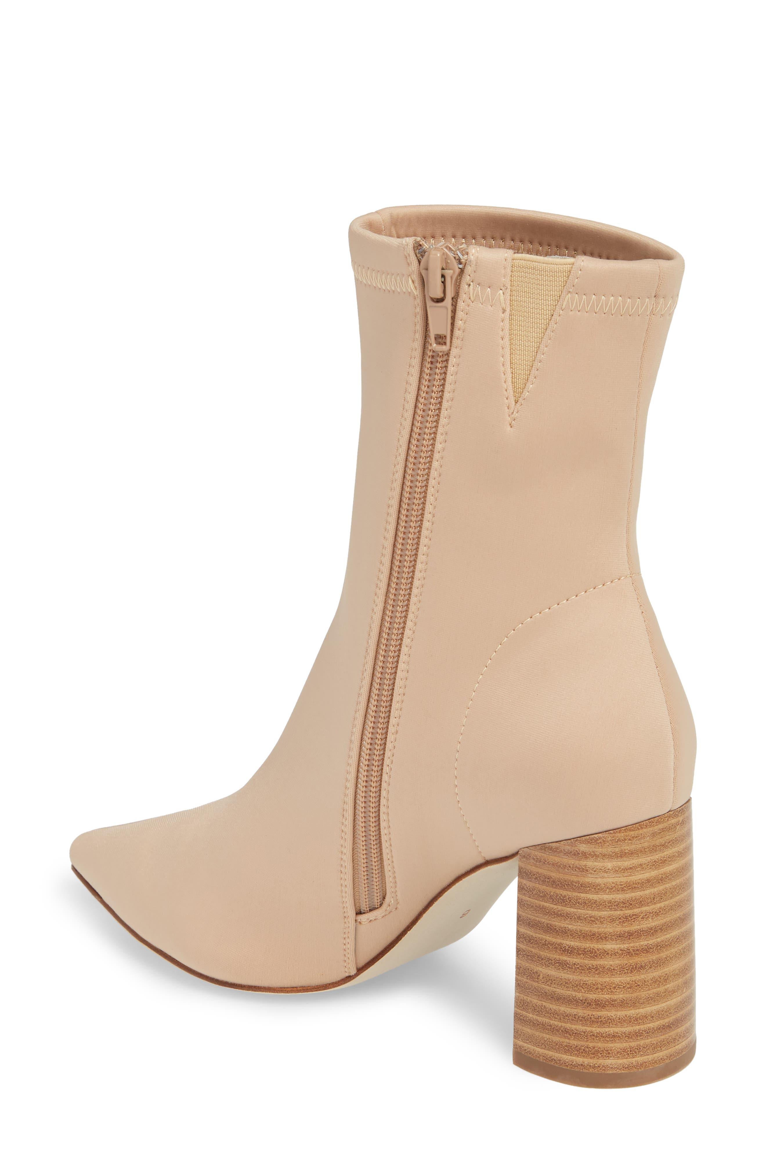 Coma Stretch Bootie, Alternate, color, BEIGE FABRIC