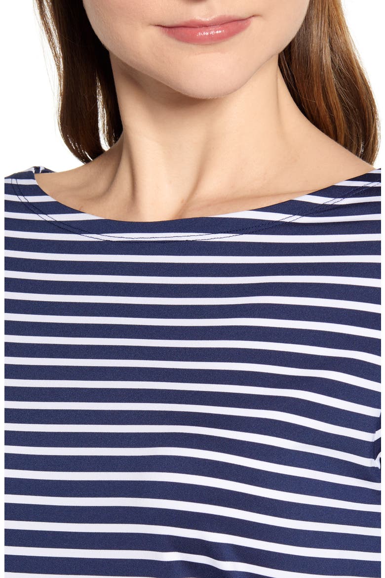 Sankaty Stripe Boat Neck Top, Alternate, color, DEEP BAY