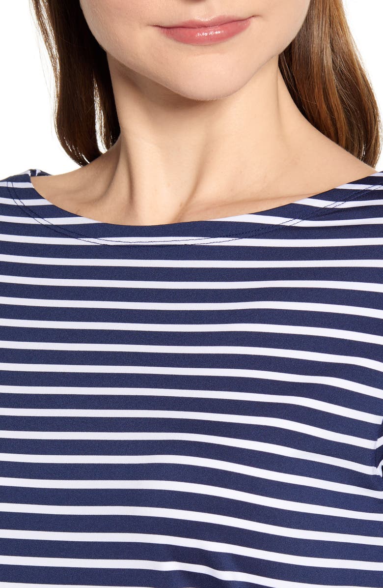 vineyard vines Sankaty Stripe Boat Neck Top, Alternate, color, 