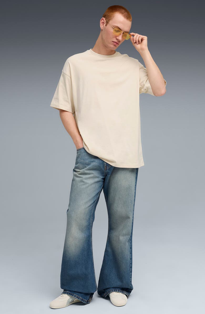 PUMA Porsche League Oversize Cotton T-Shirt, Alternate, color, Alpine Snow