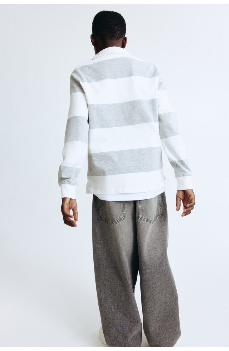 H&M Super Baggy Jeans, Alternate, color, Denim Gray