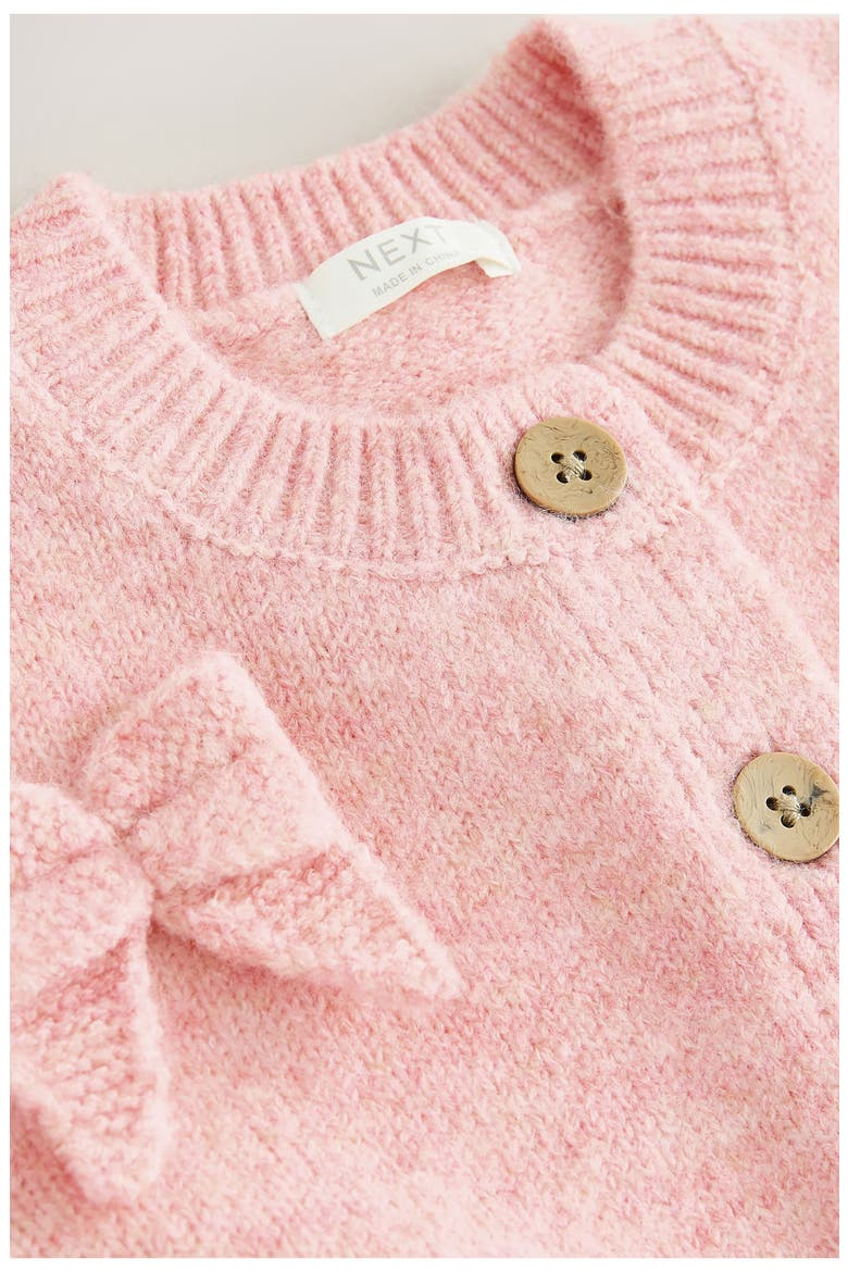 Kids' Bow Embellished Cardigan, Alternate, color, PINK
