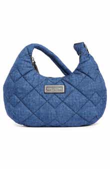 Marc Jacobs Quilted Denim Effect Nylon Crossbody Bag