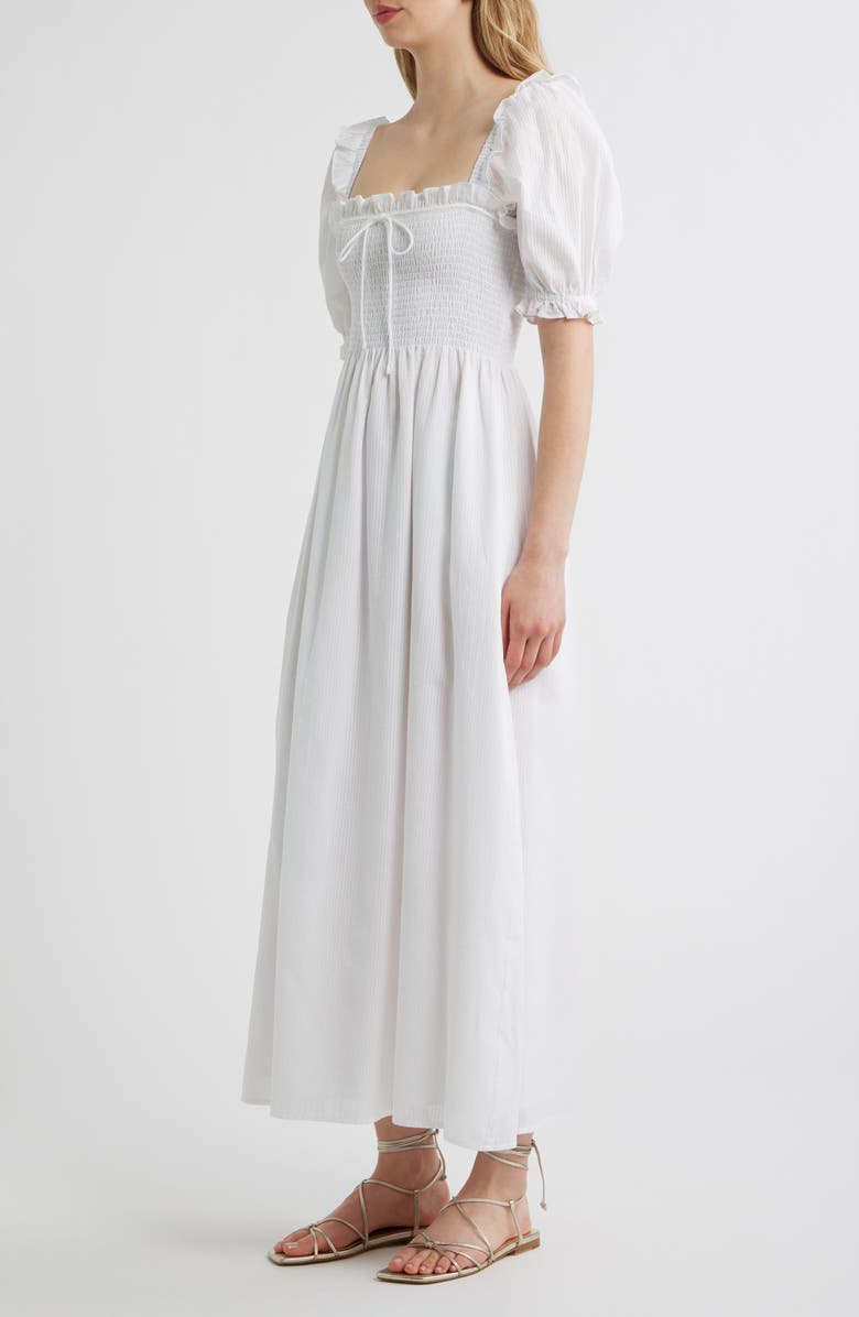 Hill House Home The Scarlett Nap<sup>®</sup> Fit & Flare Midi Dress, Alternate, color, White