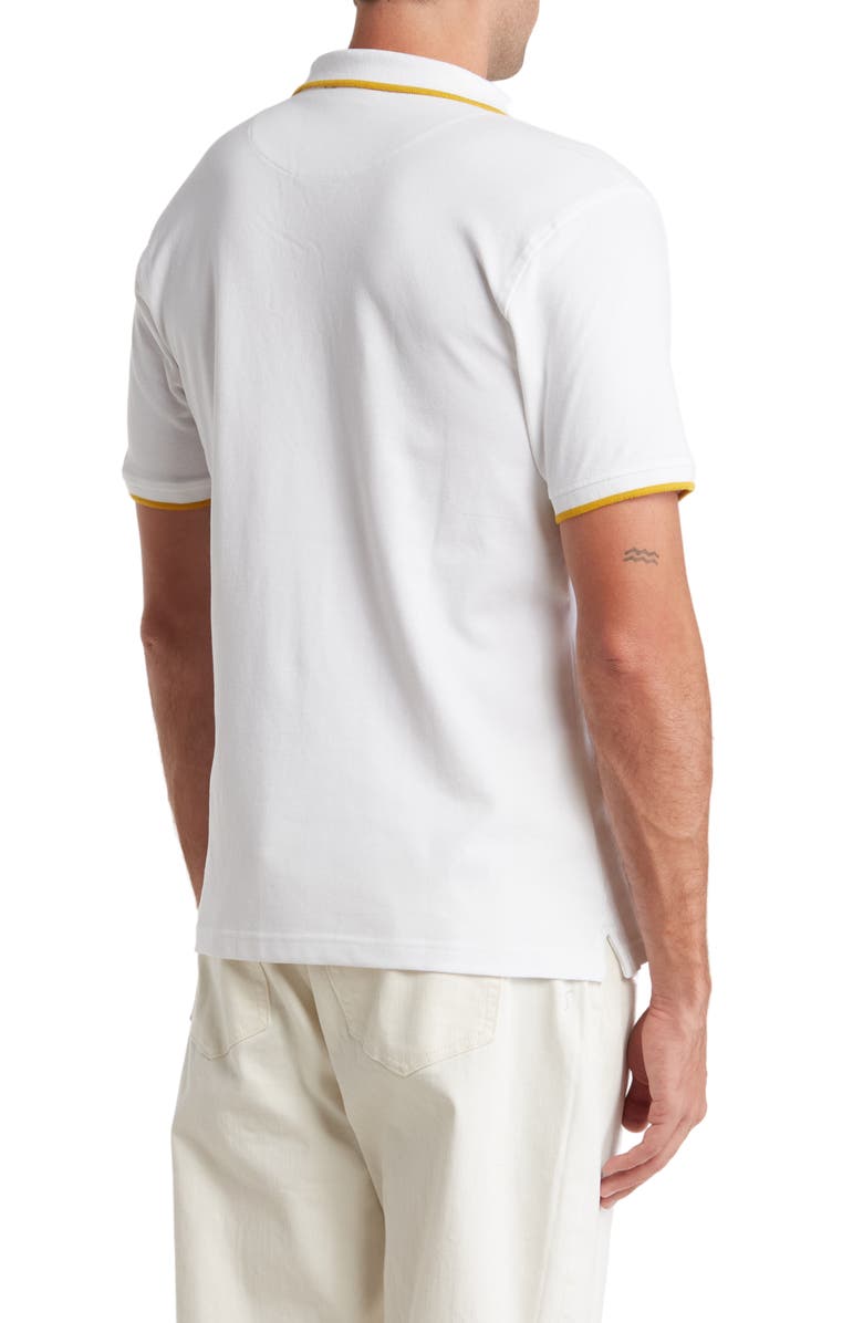 Roberto Cavalli Tipped Polo, Alternate, color, White