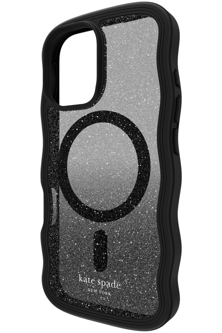 Wavy MagSafe Case for Apple iPhone 16, Alternate, color, Black