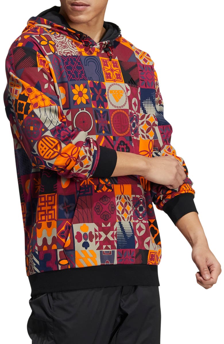 adidas Chinese New Year Hoodie, Alternate, color, 