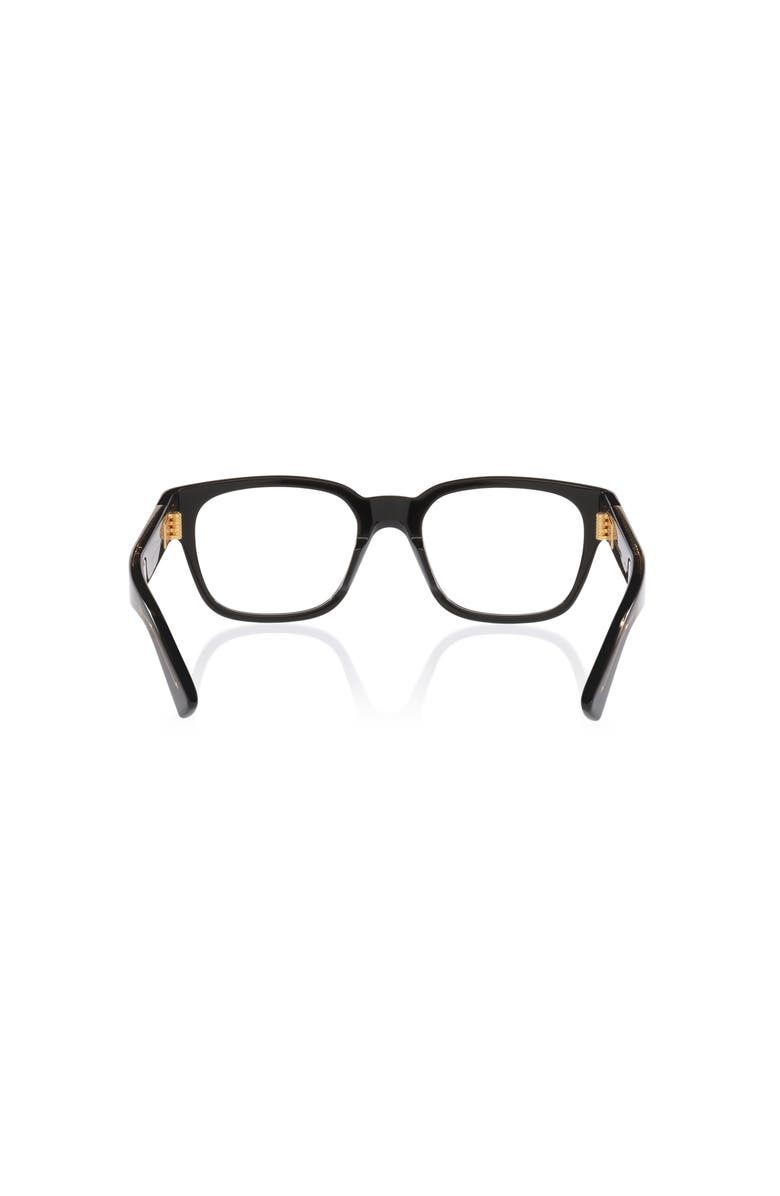Bottega Veneta 52mm Rectangle optical glasses, Alternate, color, Black