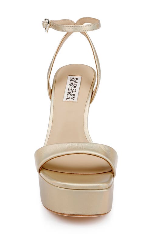 BADGLEY MISCHKA BADGLEY MISCHKA COLLECTION CAIA ANKLE STRAP PLATFORM SANDAL 