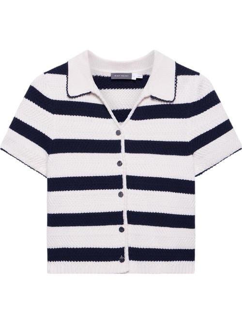 MINT VELVET MINT VELVET STRIPE COLLAR KNIT TEE