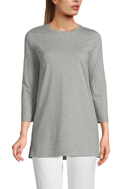 3/4 Sleeve Cotton Supima Tunic