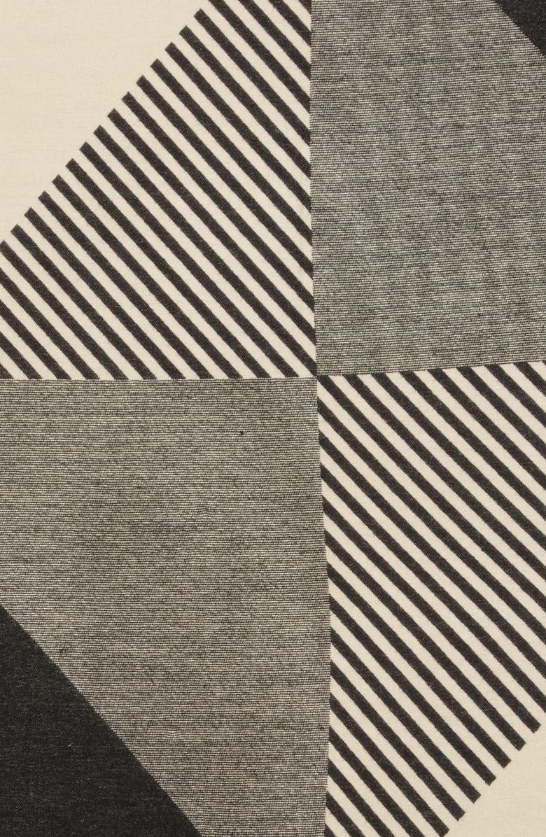 Vince Camuto Geo Stripe Knit Scarf, Alternate, color,