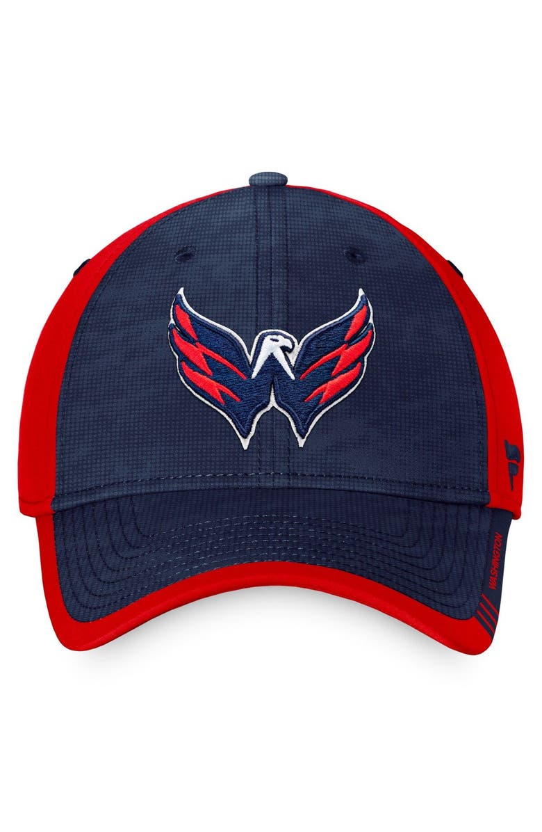 FANATICS Men's Fanatics Branded Navy/Red Washington Capitals Authentic Pro Rink Camo Flex Hat, Alternate, color, Navy