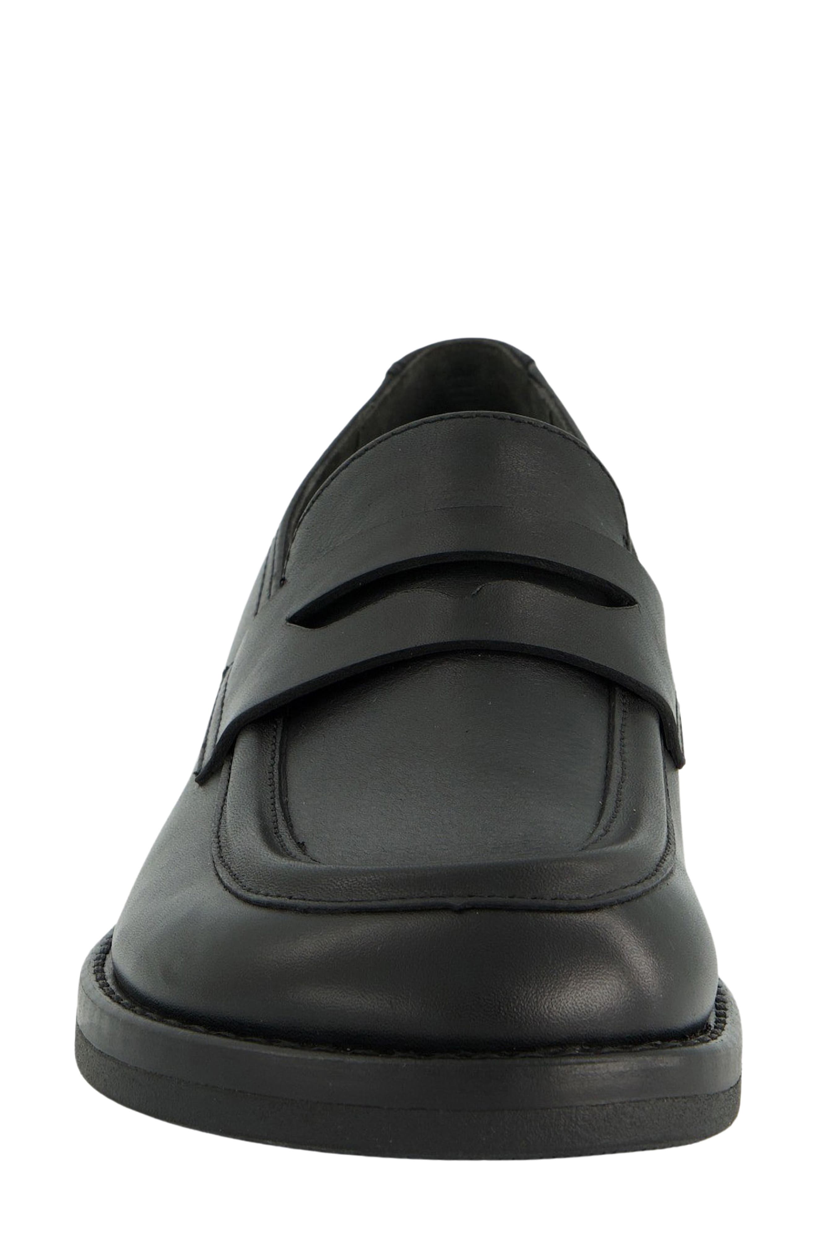 Flynn Loafer, Alternate, color, BLACK LEATHER