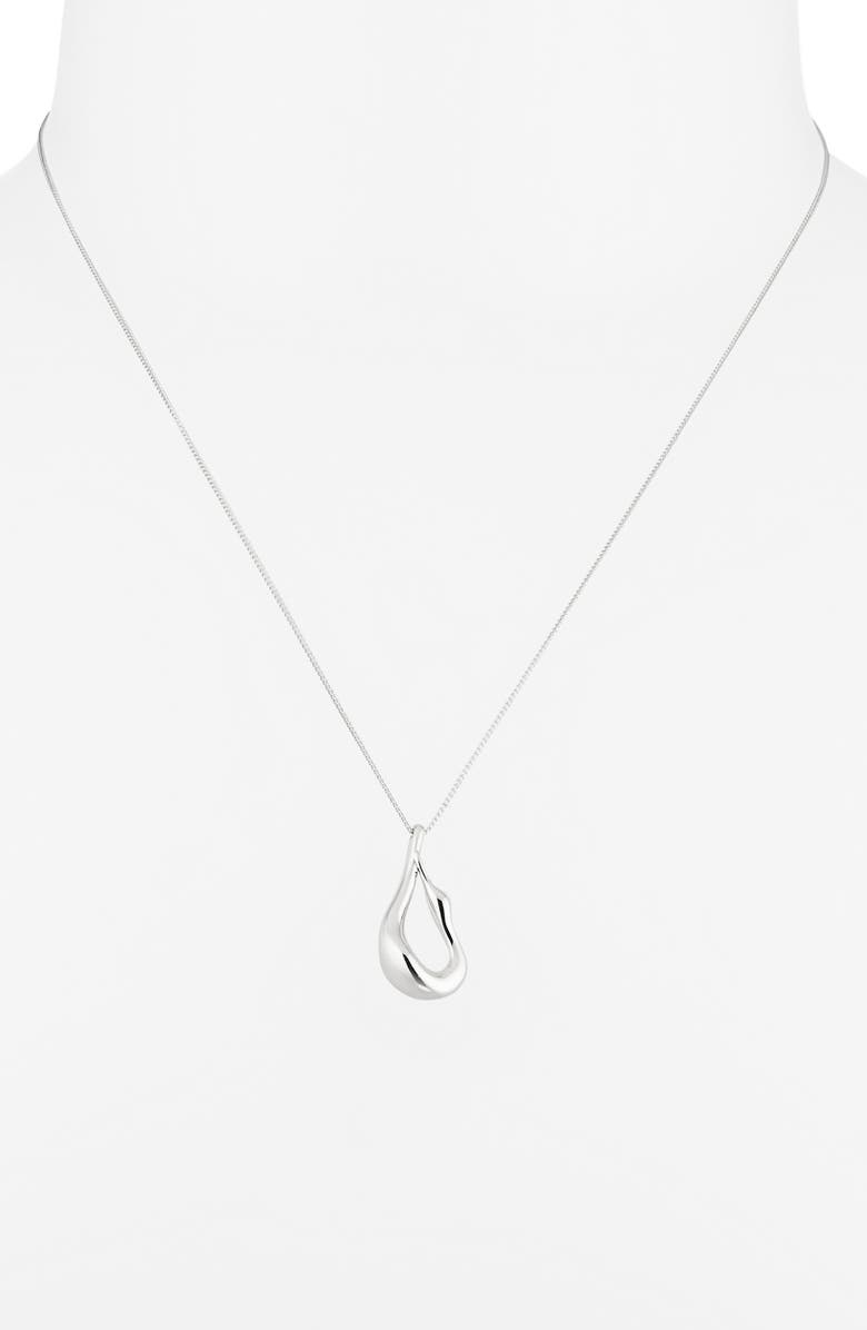 JENNY BIRD Mini Egret Pendent Necklace, Alternate, color, High Polish Silver