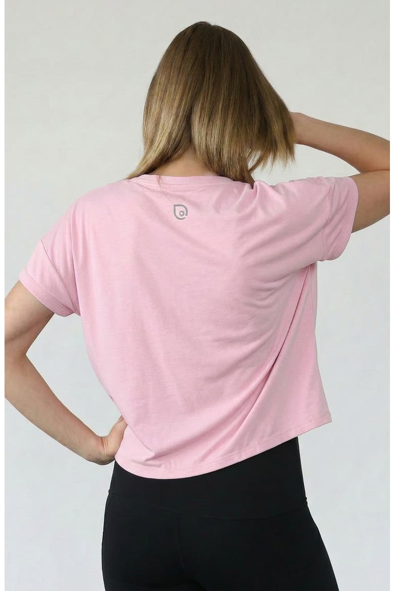 Abigail Organic Cotton Short Sleeve Nursing T-Shirt, Alternate, color, Powder Rose