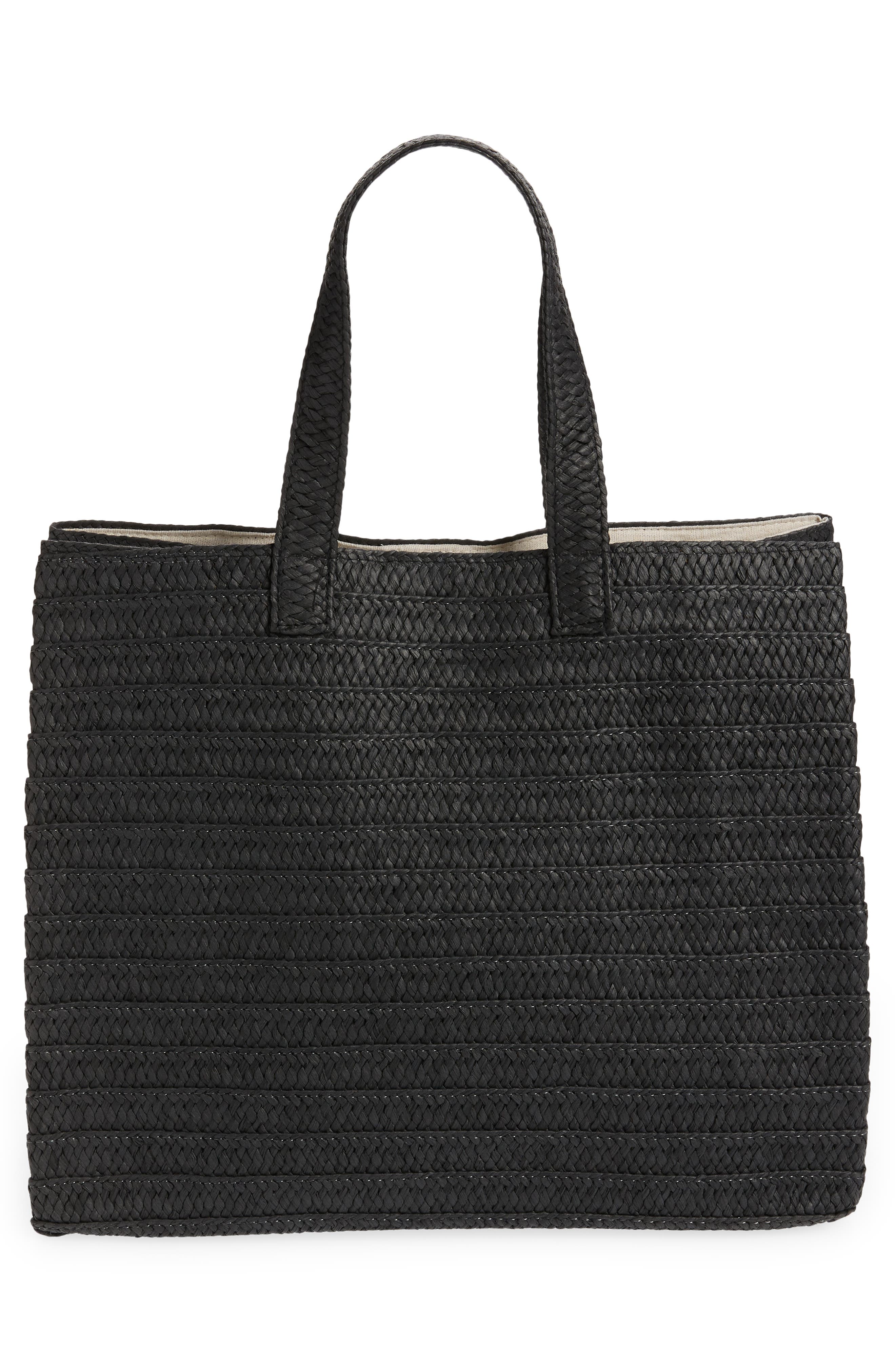 BTB Los Angeles Je T-aime Straw Tote, Alternate, color, 