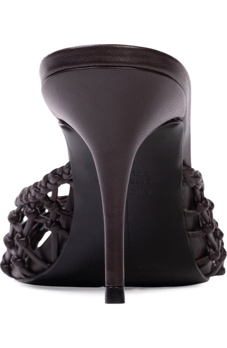 BLACK SUEDE STUDIO Peach 80 Mule, Alternate, color, Black Coffee Leather