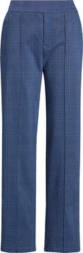 スラックス HUECLOSET Maxi Wide Pintuck Slacks Hue Pintuck Plaid Wide Leg Pull-On Pants | Nordstrom