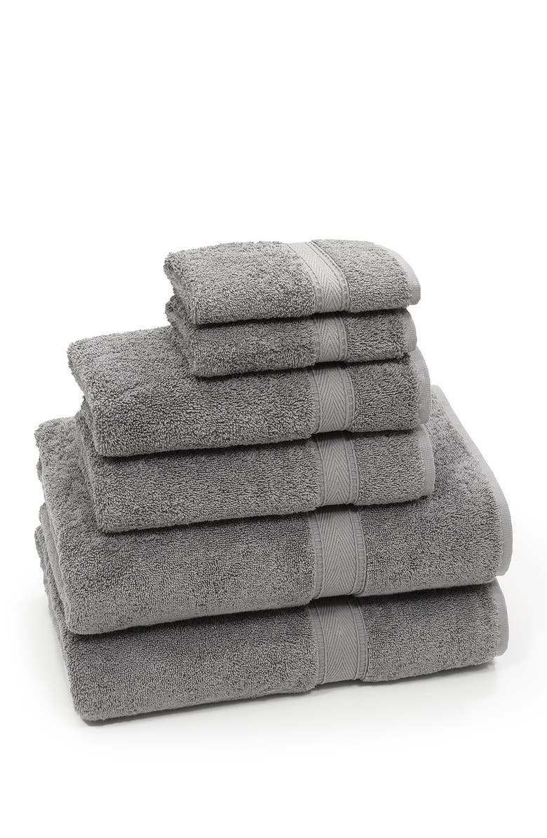 Linum Home Textiles Sinemis Terry 6-Piece Towel Set - Dark Grey, Alternate, color,