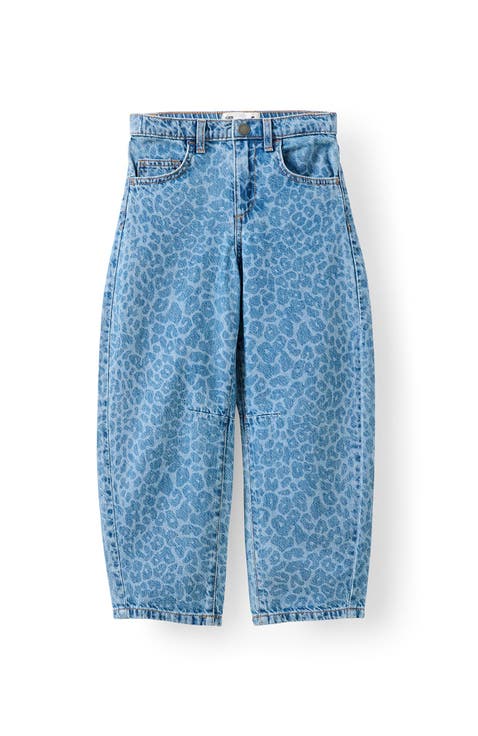 Kid
s Unisex Barrel Leg Denim Jean