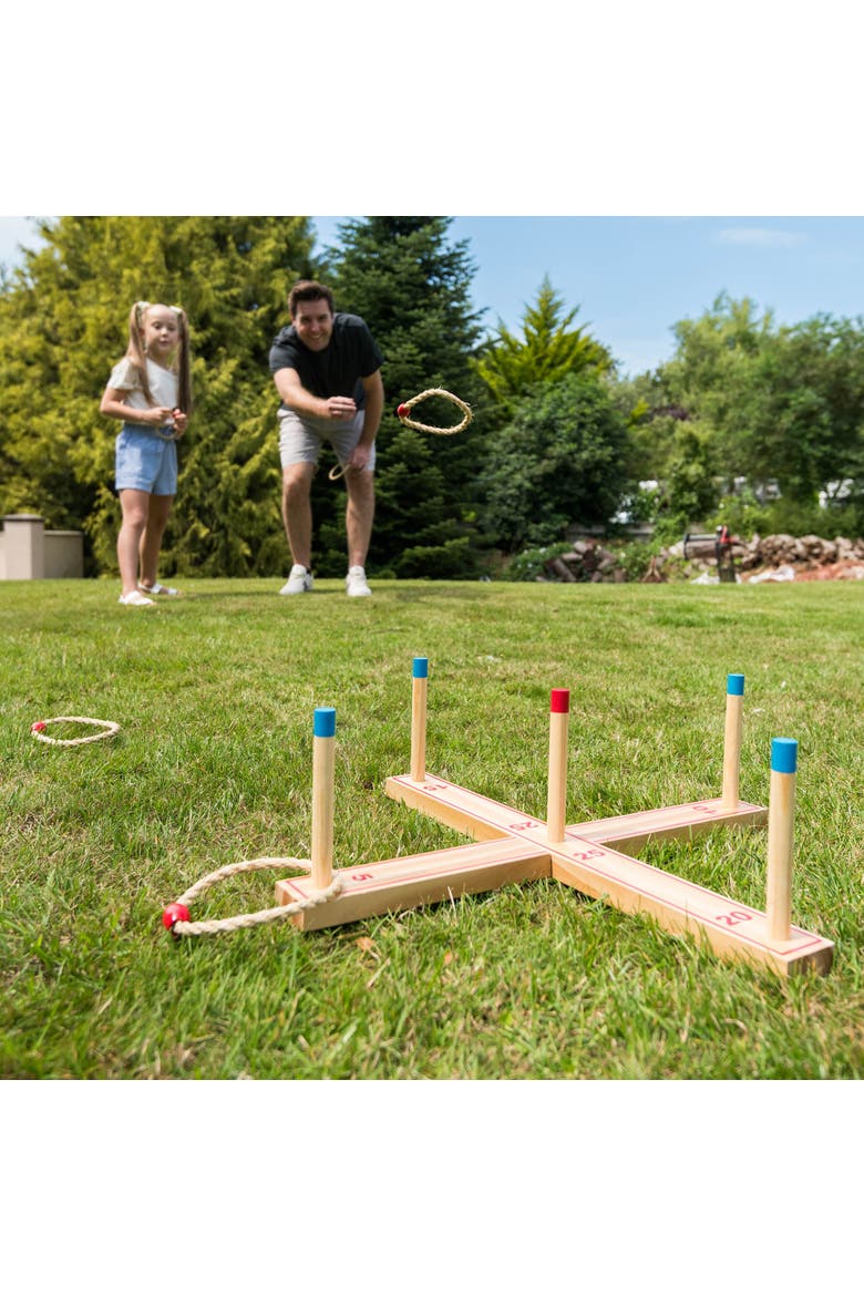 Ring Toss Classic Wood Game, Age 3+, Alternate, color, Multicolored