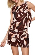 Sanctuary The Desired Print Summer Cotton Crop Top
