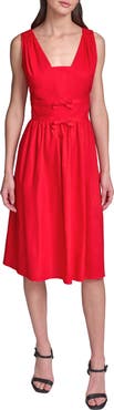 KARL LAGERFELD PARIS Cotton Midi Dress