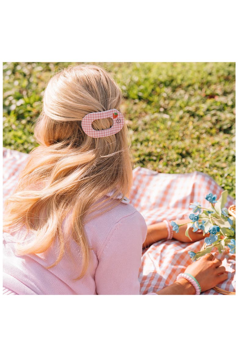 Flat Round Hair Clip, Alternate, color, HANDPICKED