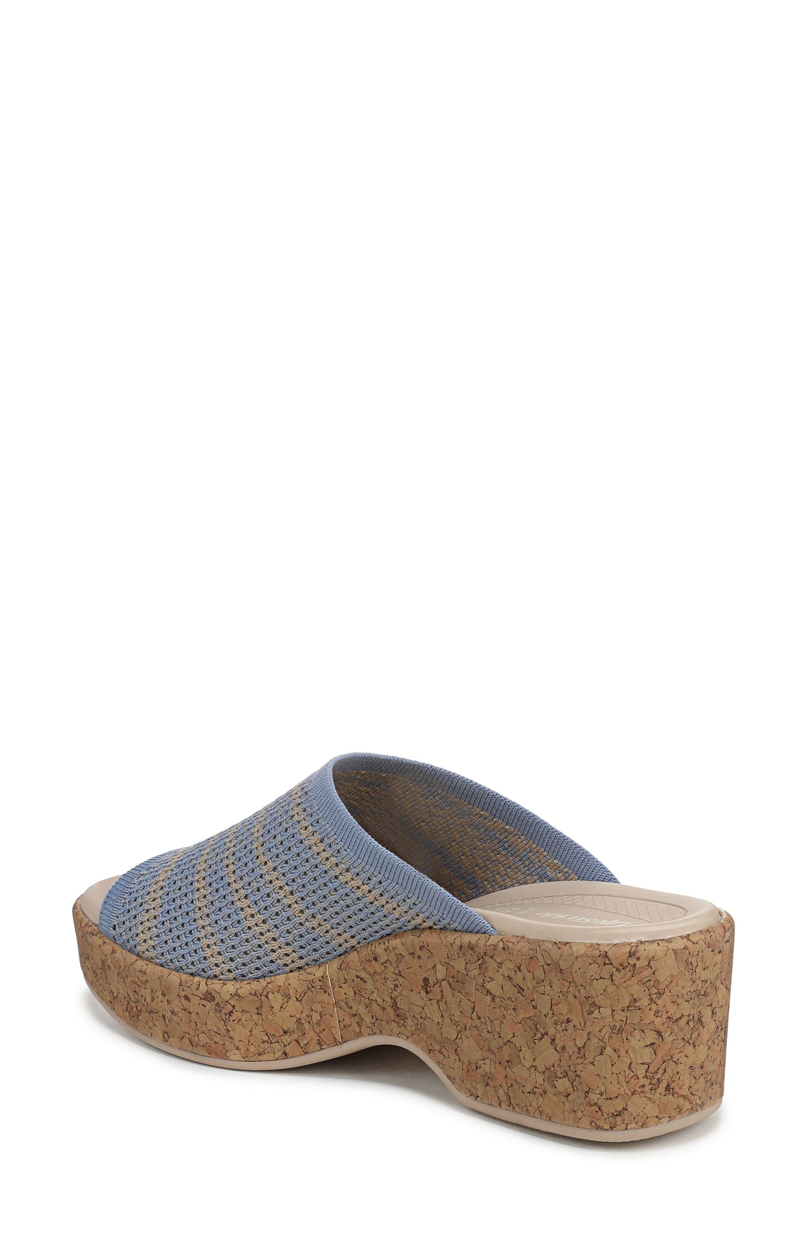 Very Ready Platform Sandal, Alternate, color, STONE WASH BLUE / SAND CASTLE