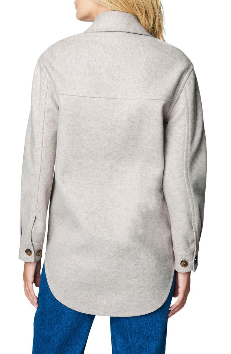 BLANKNYC Brushed Fleece Longline Shacket, Alternate, color,