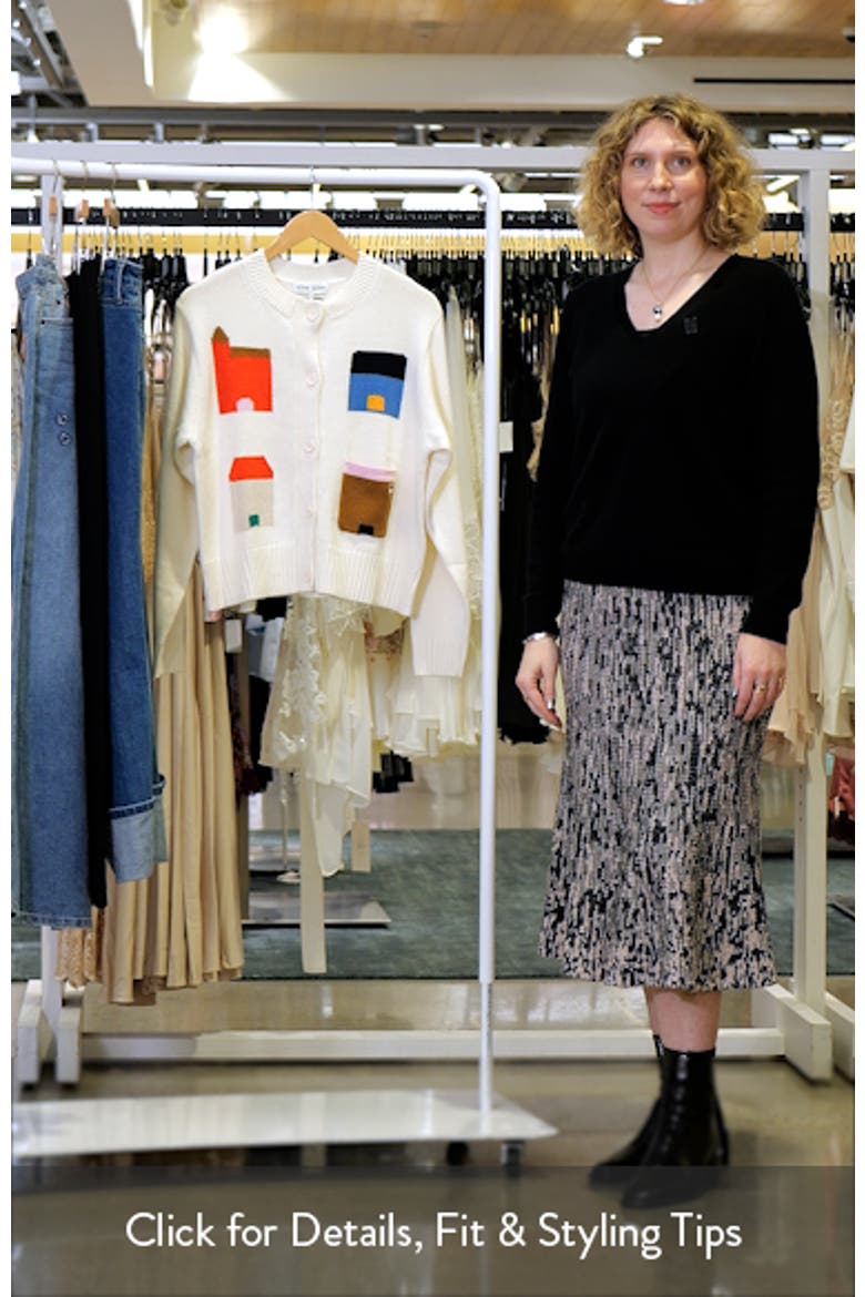 Crop Jacquard Cardigan video