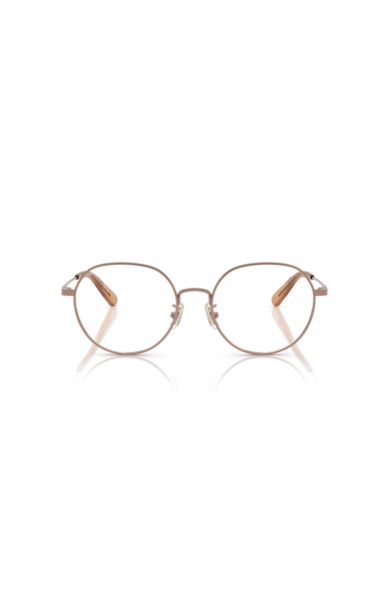 COACH 53mm Irregular optical glasses, Alternate, color, Brown
