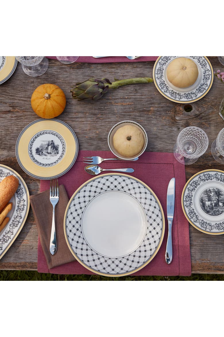 Audun Promenade Dinner Plate, Alternate, color, White