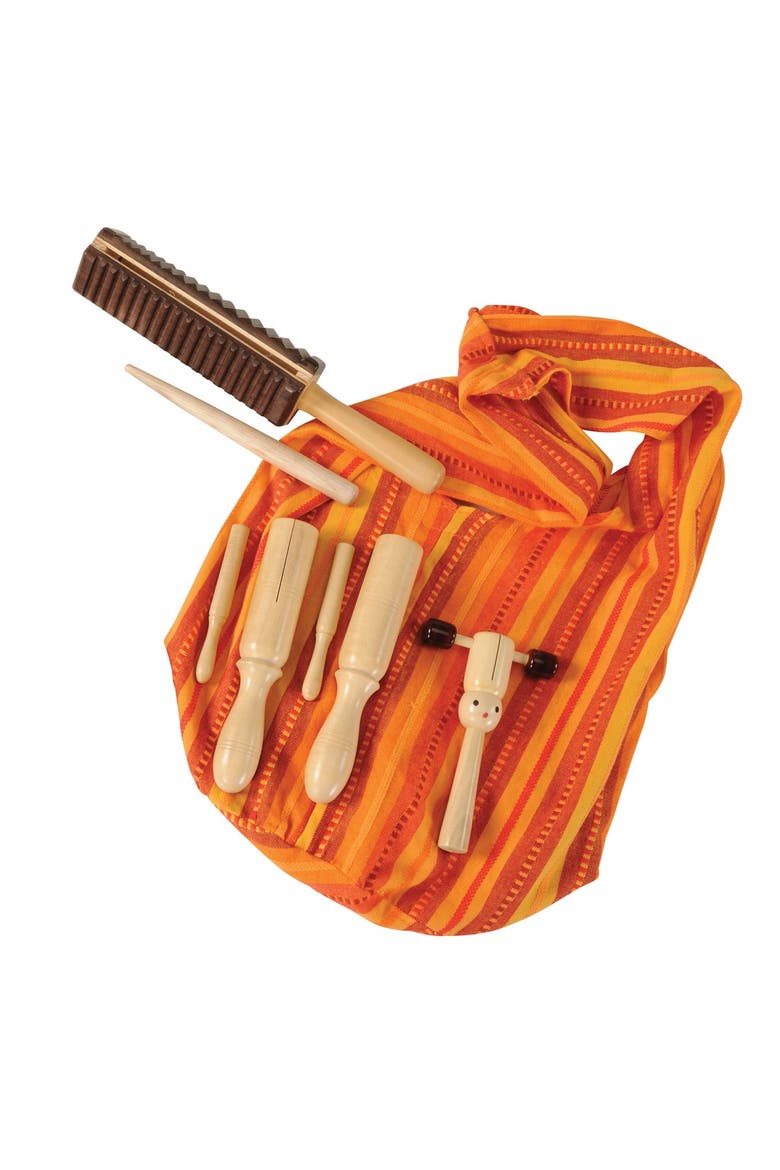 Shake, Rattle and Rhythm Kit, Alternate, color, Brown