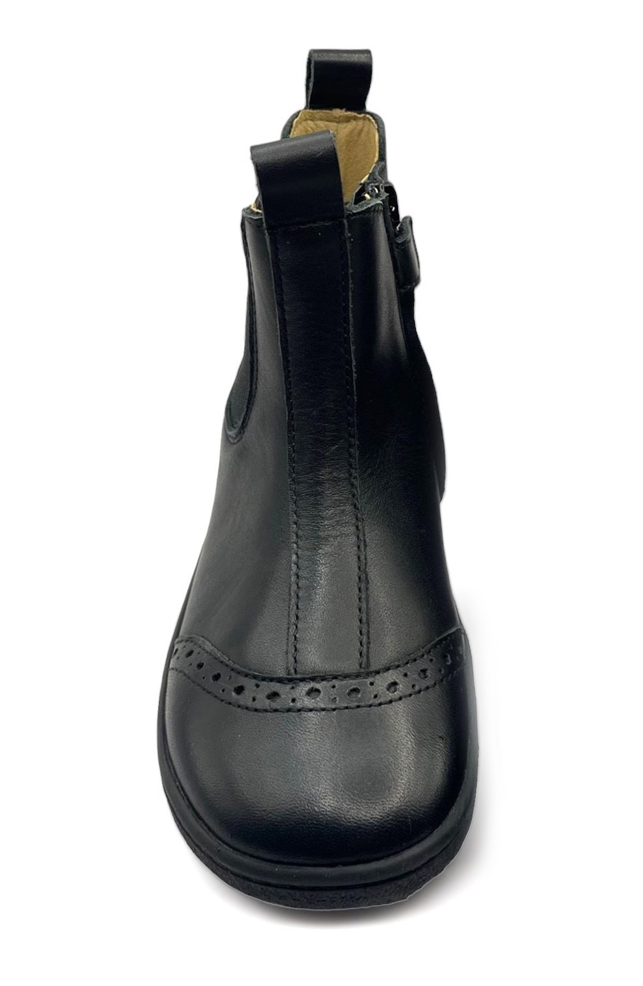 Young Soles Logan Barefoot Kids Chelsea  Boot, Alternate, color, Black