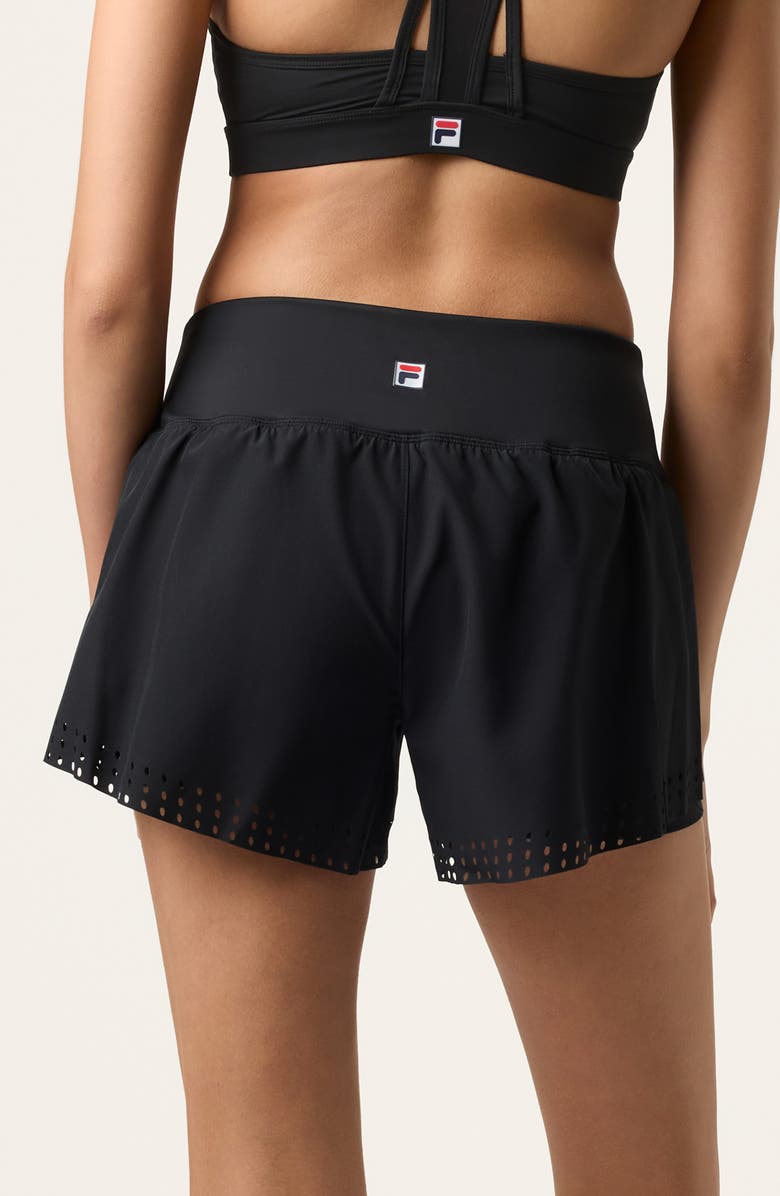 FILA White Line Double Layer Shorts, Alternate, color, 
