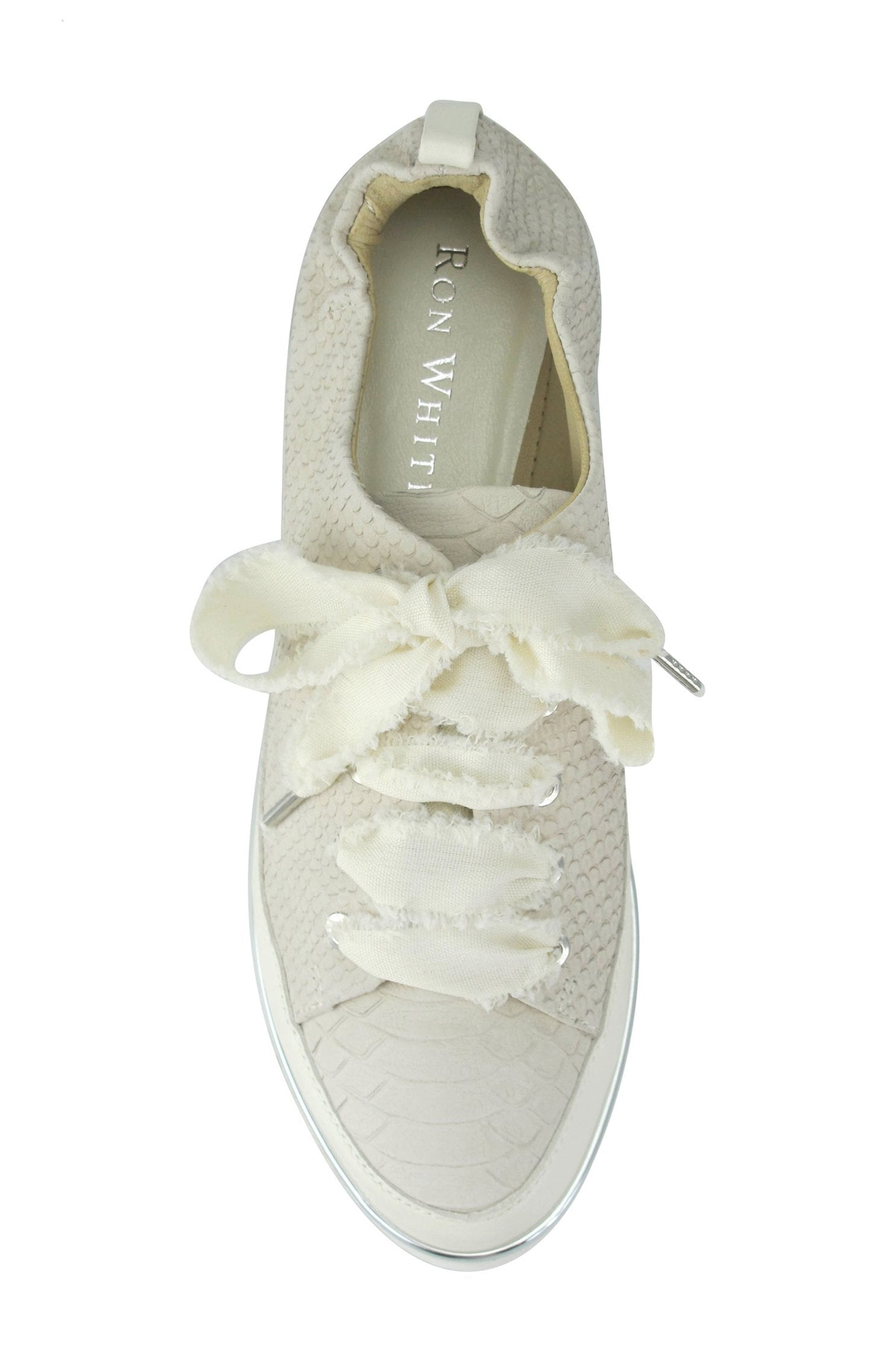 Ron White Novella Snake Embossed Nubuck Sneaker, Alternate, color, 