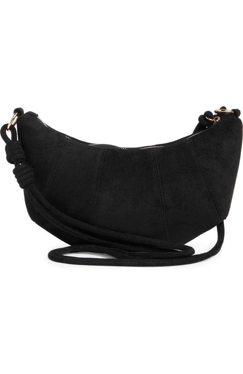 URBAN EXPRESSIONS HANDBAGS Crescent Crossbody Bag, Alternate, color, Black