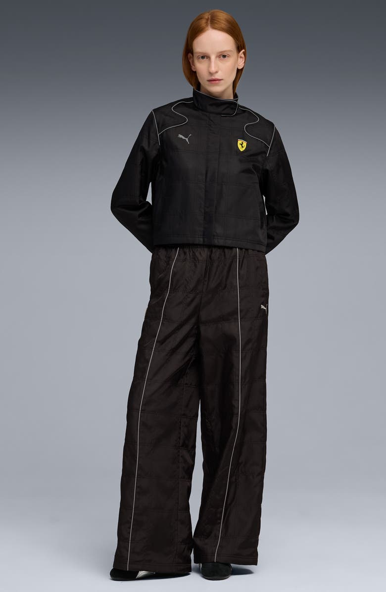 PUMA Ferrari Premium Racing Jacket, Alternate, color, Puma Black