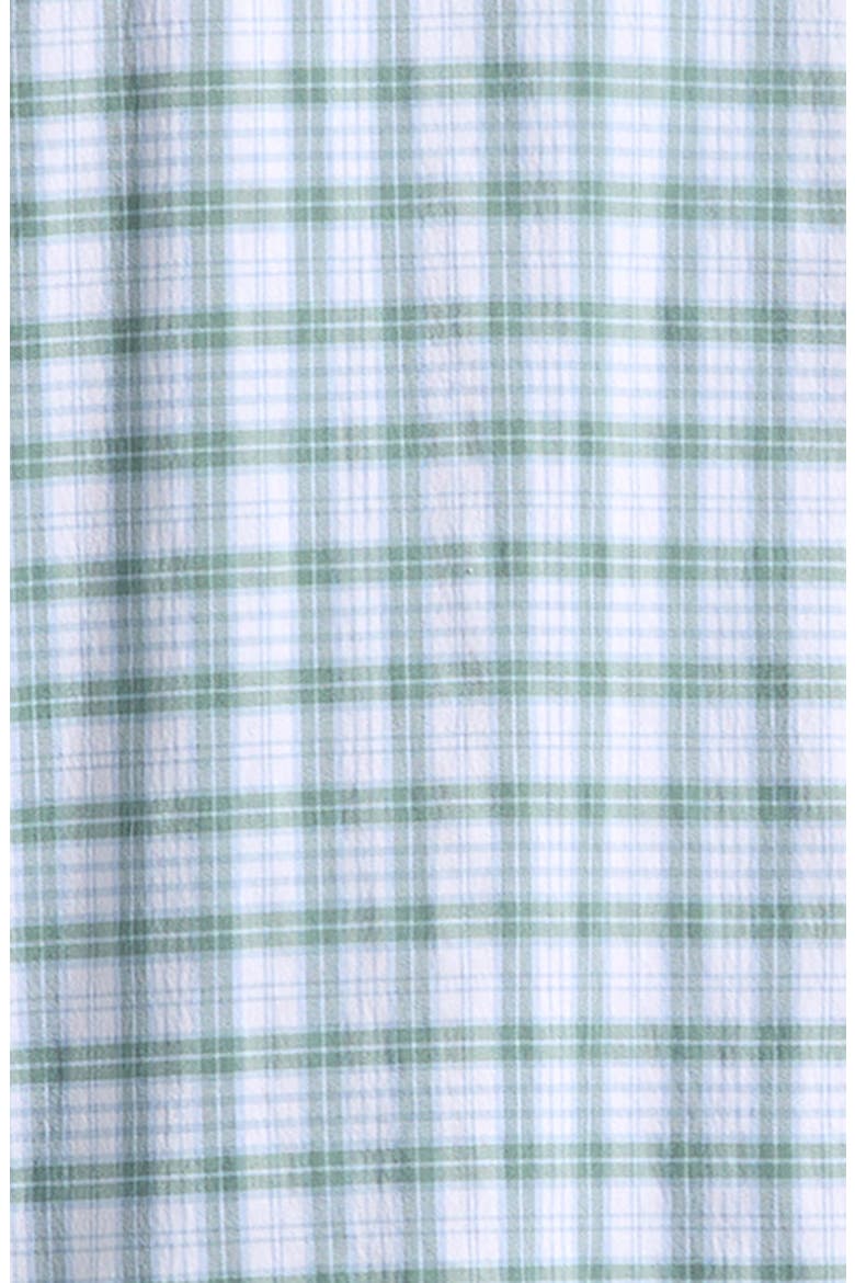 Kids' Lowcountry Plaid Performance Cotton Shirt, Alternate, color, OLIVE DUSK